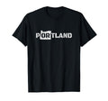 Portland Oregon Across Chest Distressed T-Shirt - Graphic Print for Adults - T-Shirt, Sweatshirt, Hoodie