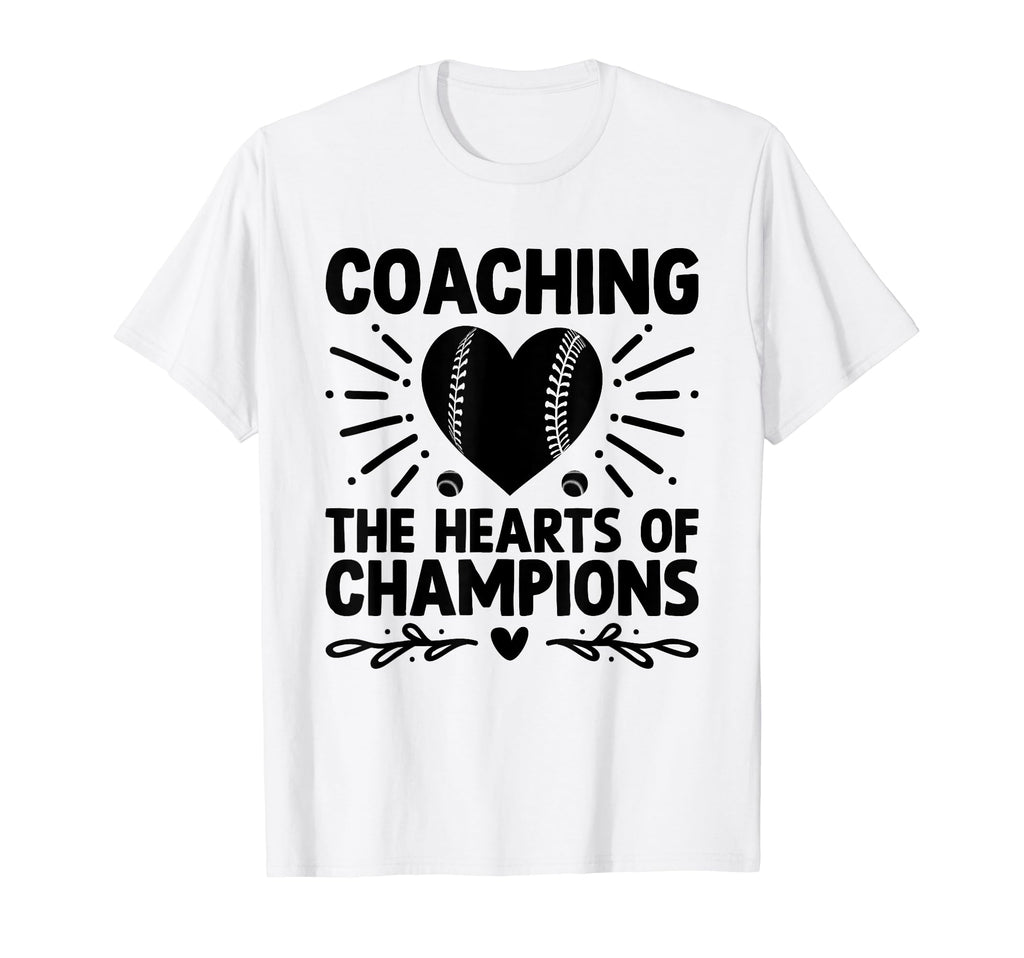 Coaching Hearts Champions Baseball T-Shirt - Graphic Print Men Women - T-Shirt, Sweatshirt, Hoodie