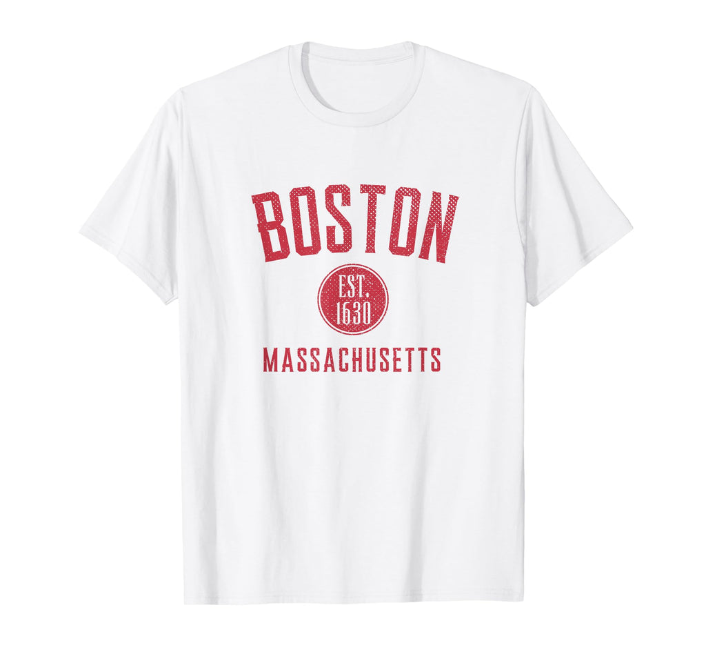 Boston Varsity Distressed T-Shirt - Custom Art Print for Adults - T-Shirt, Sweatshirt, Hoodie