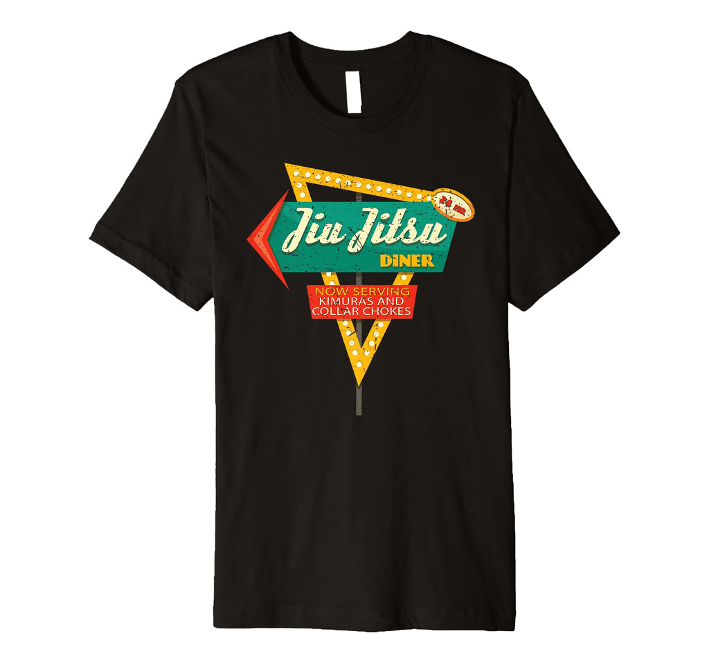 Jiu Jitsu Diner Funny Martial T-Shirt - Casual Everyday Wear Men Women - T-Shirt, Sweatshirt, Hoodie