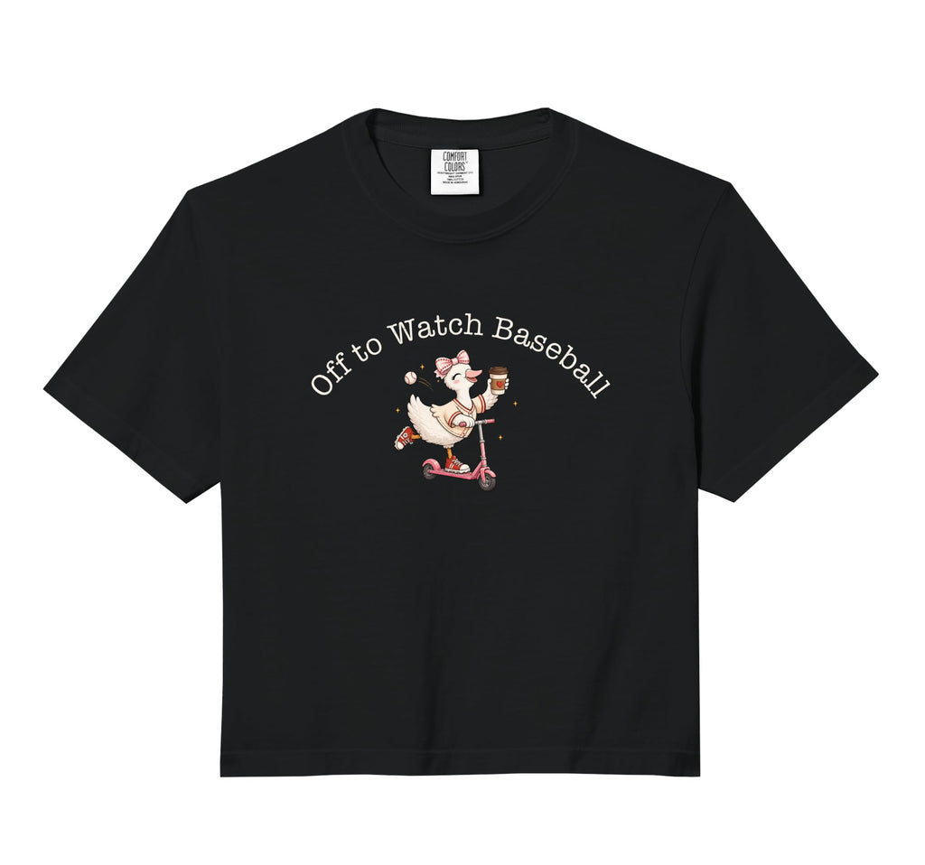 Off To Watch Baseball Funny Goose Sweatshirt - Fun Novelty Design Unisex - T-Shirt, Sweatshirt, Hoodie