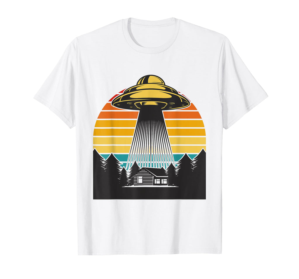 Funny Ufo Aliens Sunset T-Shirt - Graphic Print Men Women - T-Shirt, Sweatshirt, Hoodie