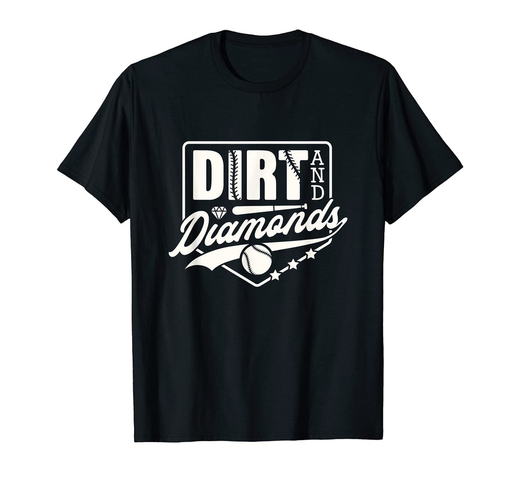 Softball Baseball Dirt And Diamonds T-Shirt - Minimalist Print for Adults - T-Shirt, Sweatshirt, Hoodie