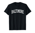 Baltimore Maryland Md Varsity Sports T-Shirt - Custom Art Print Men Women - T-Shirt, Sweatshirt, Hoodie
