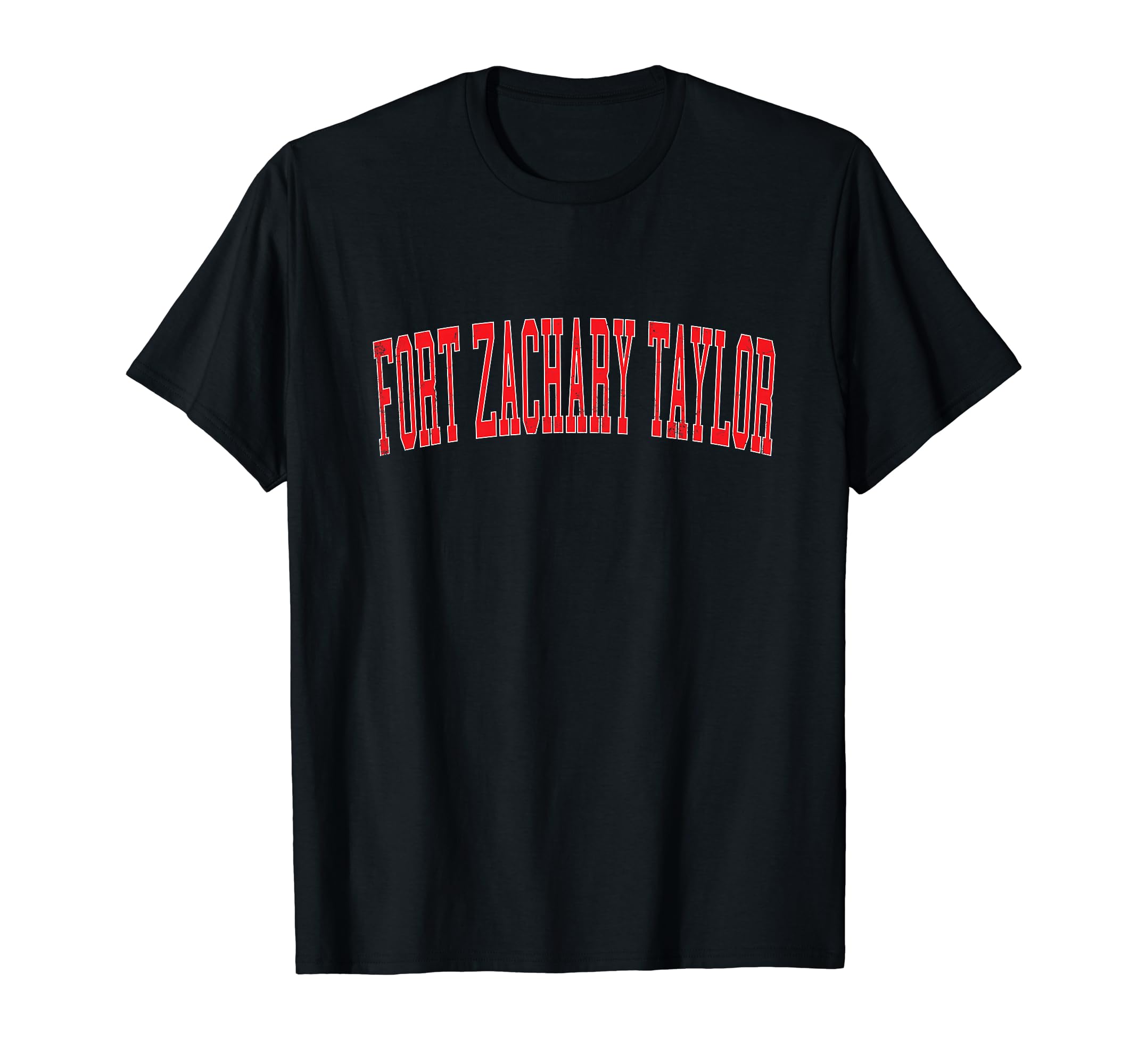 Fort Zachary Taylor Distressed Red T-Shirt - Custom Art Print for Adults - T-Shirt, Sweatshirt, Hoodie