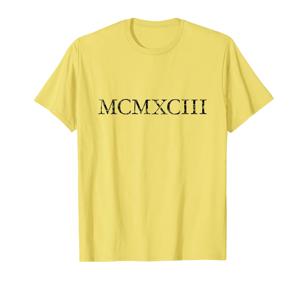 Mcmxciii Antique Black 1993 T-Shirt - Casual Everyday Wear for Adults - T-Shirt, Sweatshirt, Hoodie