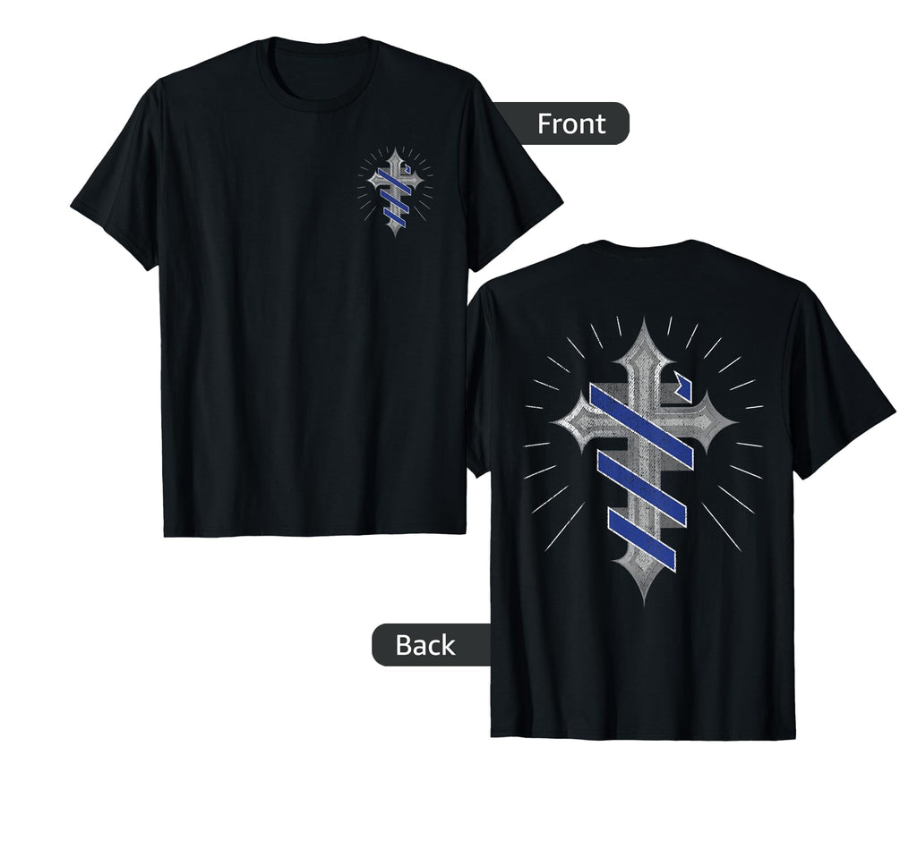 Police Support Guardian Angel Thin Hoodie - Novelty Apparel for Adults - T-Shirt, Sweatshirt, Hoodie