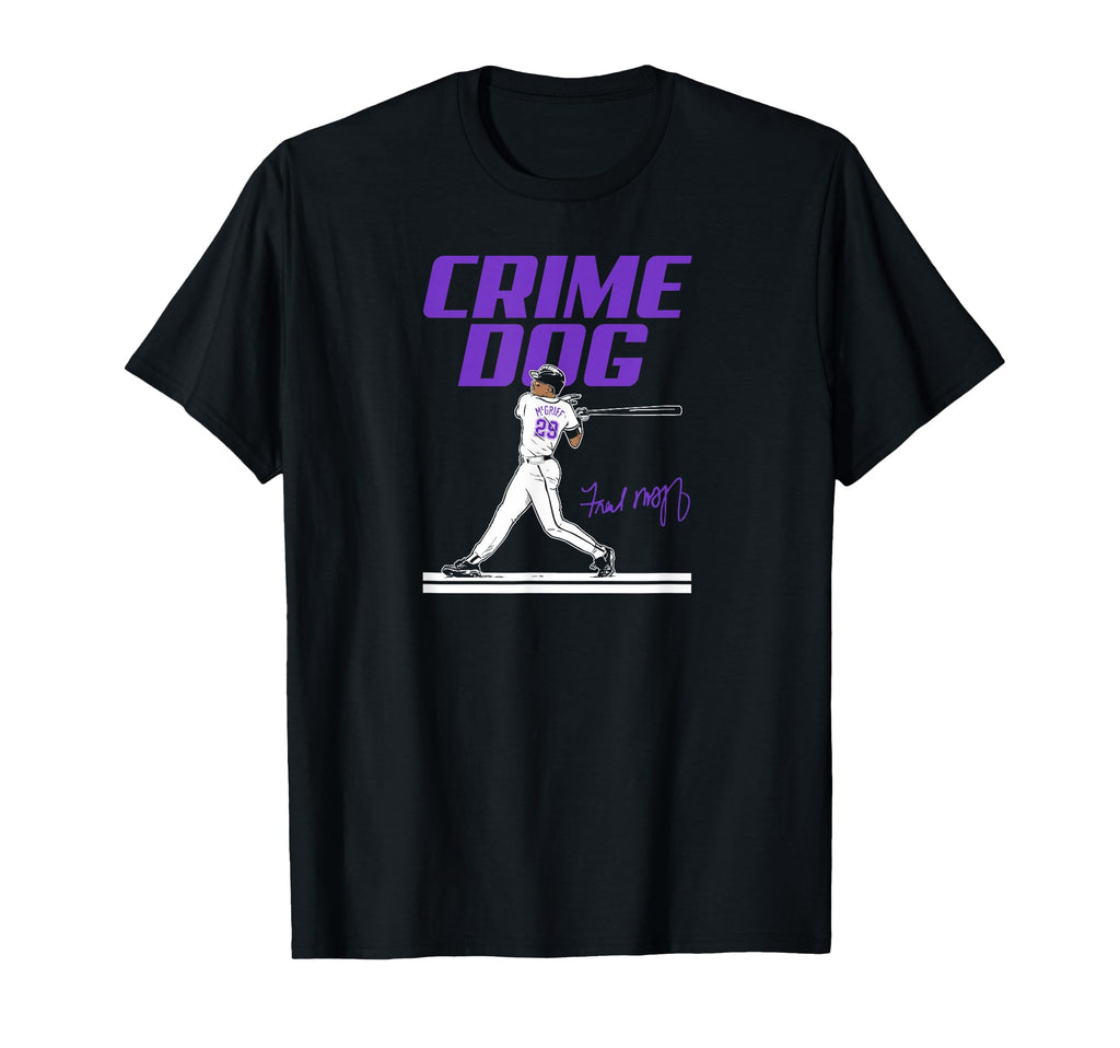 Fred Mcgriff Crime Dog Tampa Bay Baseball T-Shirt - Unique Graphic Unisex - T-Shirt, Sweatshirt, Hoodie