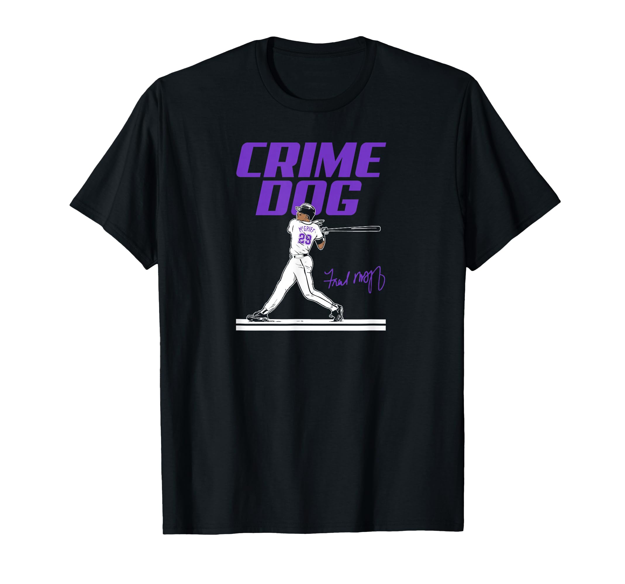 Fred Mcgriff Crime Dog Tampa Bay Baseball T-Shirt - Unique Graphic Unisex - T-Shirt, Sweatshirt, Hoodie