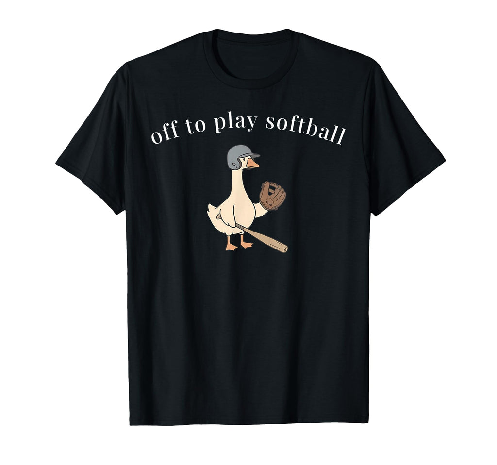 Off To Play Softball Game Day T-Shirt - Streetwear Style for Adults - T-Shirt, Sweatshirt, Hoodie
