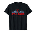 St Louis Baseball Minimalist Baseball T-Shirt - Unique Graphic Men Women - T-Shirt, Sweatshirt, Hoodie