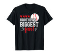 Brothers Biggest Fan Baseball Sister T-Shirt - Minimalist Print Unisex - T-Shirt, Sweatshirt, Hoodie
