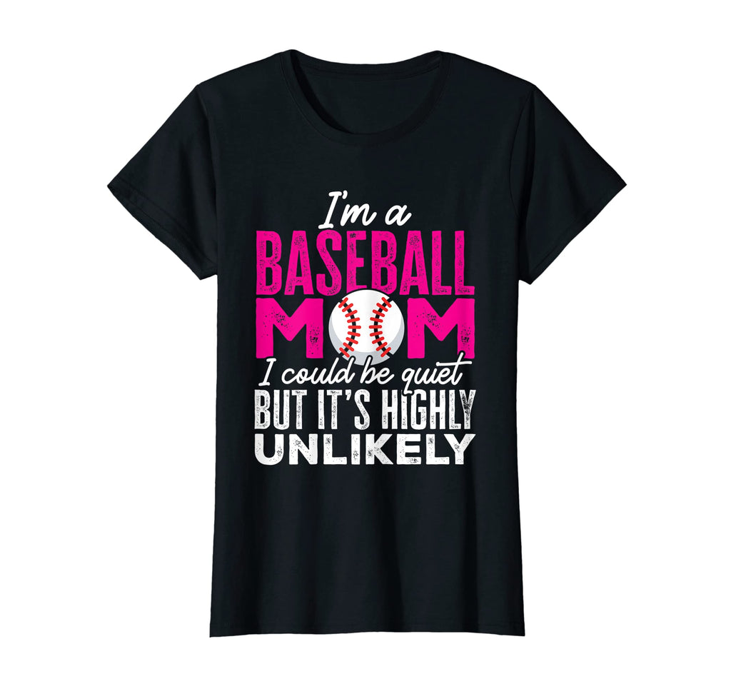 Womens Baseball Mother Im Baseball Mom T-Shirt - Graphic Print Men Women - T-Shirt, Sweatshirt, Hoodie