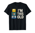 Im This Old Floppy Disk Vhs Cassette T-Shirt - Trendy Graphic for Adults - T-Shirt, Sweatshirt, Hoodie