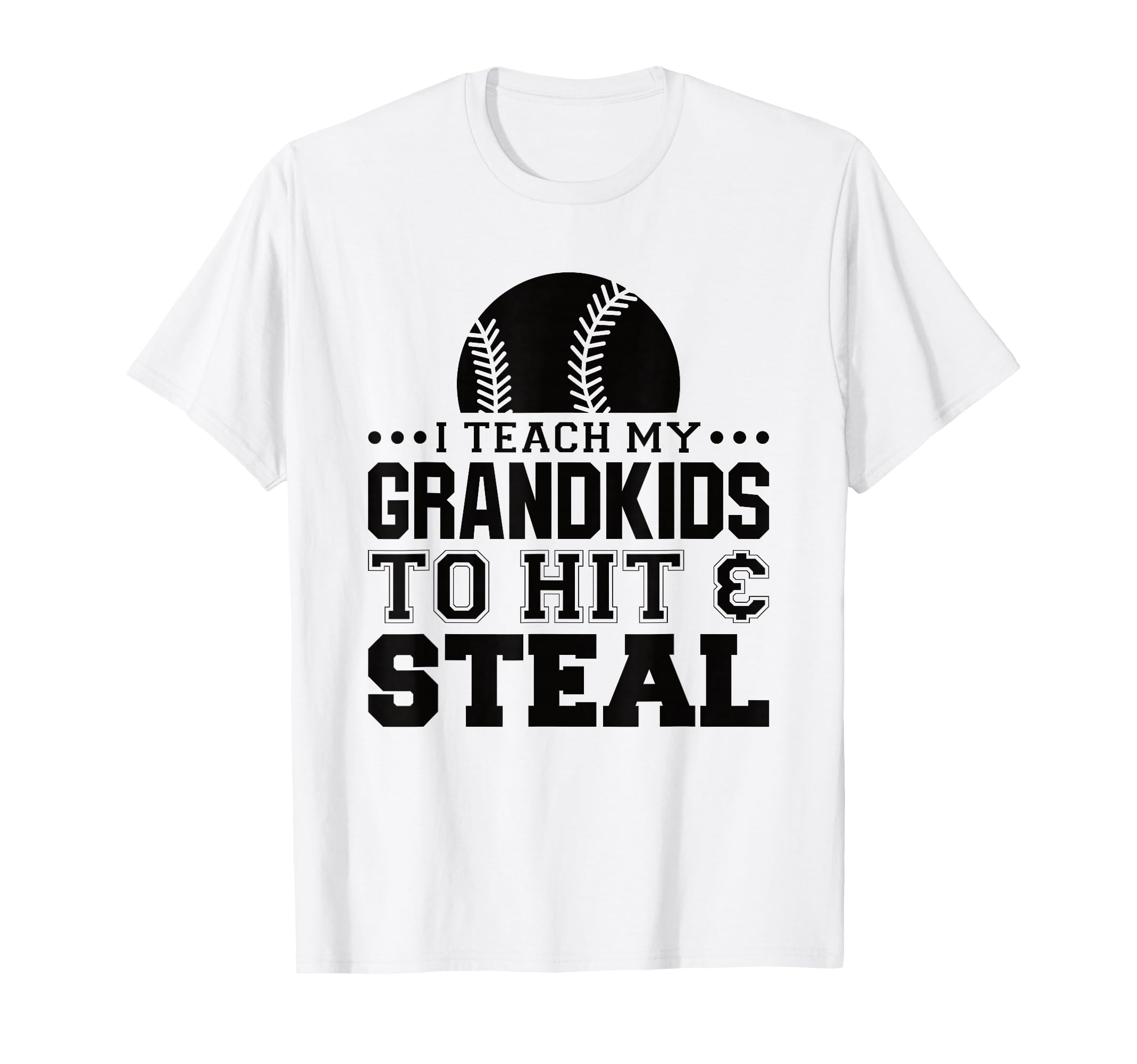 Baseball Grandpa I Teach My Grandkids T-Shirt - Trendy Graphic for Adults - T-Shirt, Sweatshirt, Hoodie