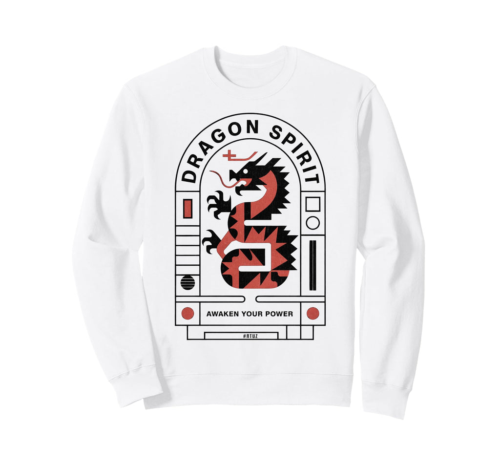 Aesthetic Dragon Streetwear Sweatshirt - Minimalist Print Unisex - T-Shirt, Sweatshirt, Hoodie