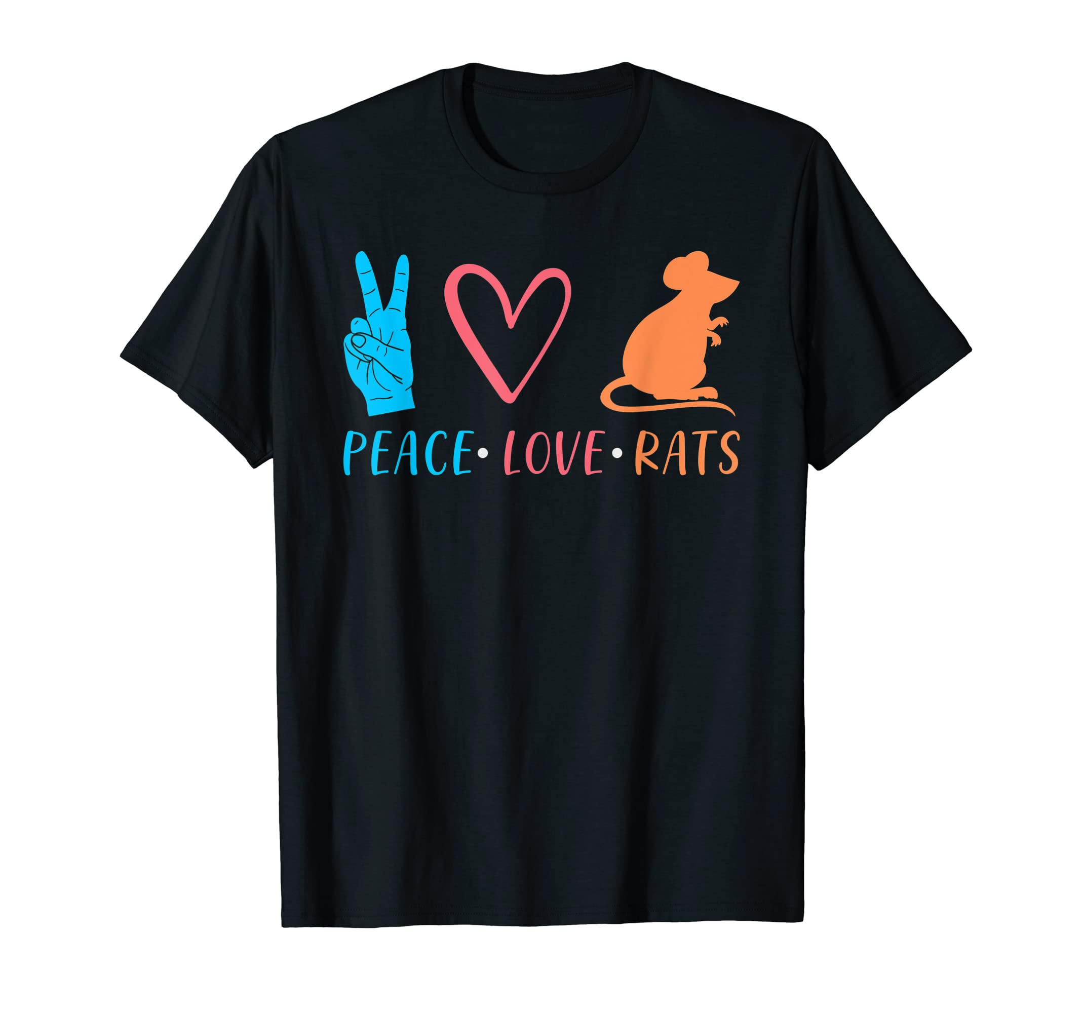 Peace Love Rats Love Rat T-Shirt - Novelty Apparel Men Women - T-Shirt, Sweatshirt, Hoodie