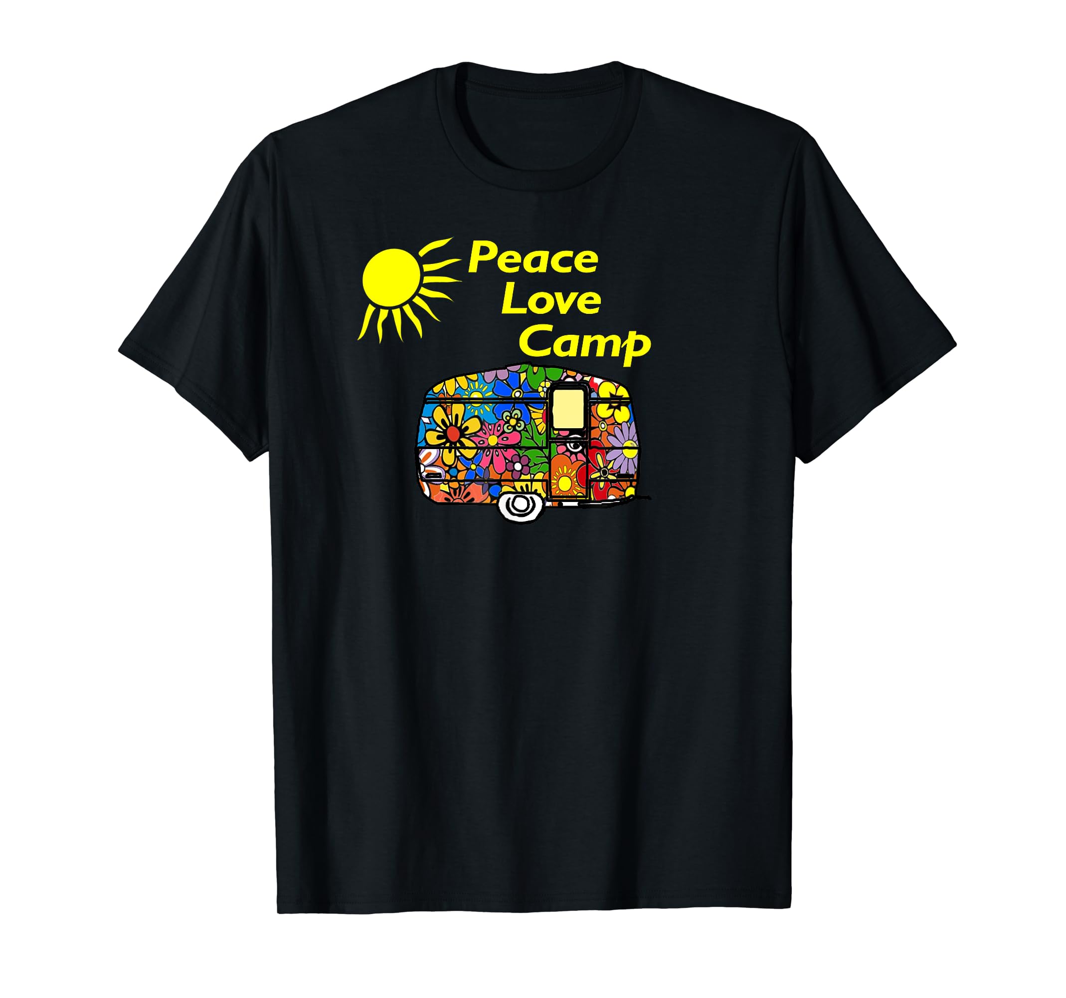 Camping Peace Love Camp Gifts Campers T-Shirt - Casual Everyday Wear Unisex - T-Shirt, Sweatshirt, Hoodie