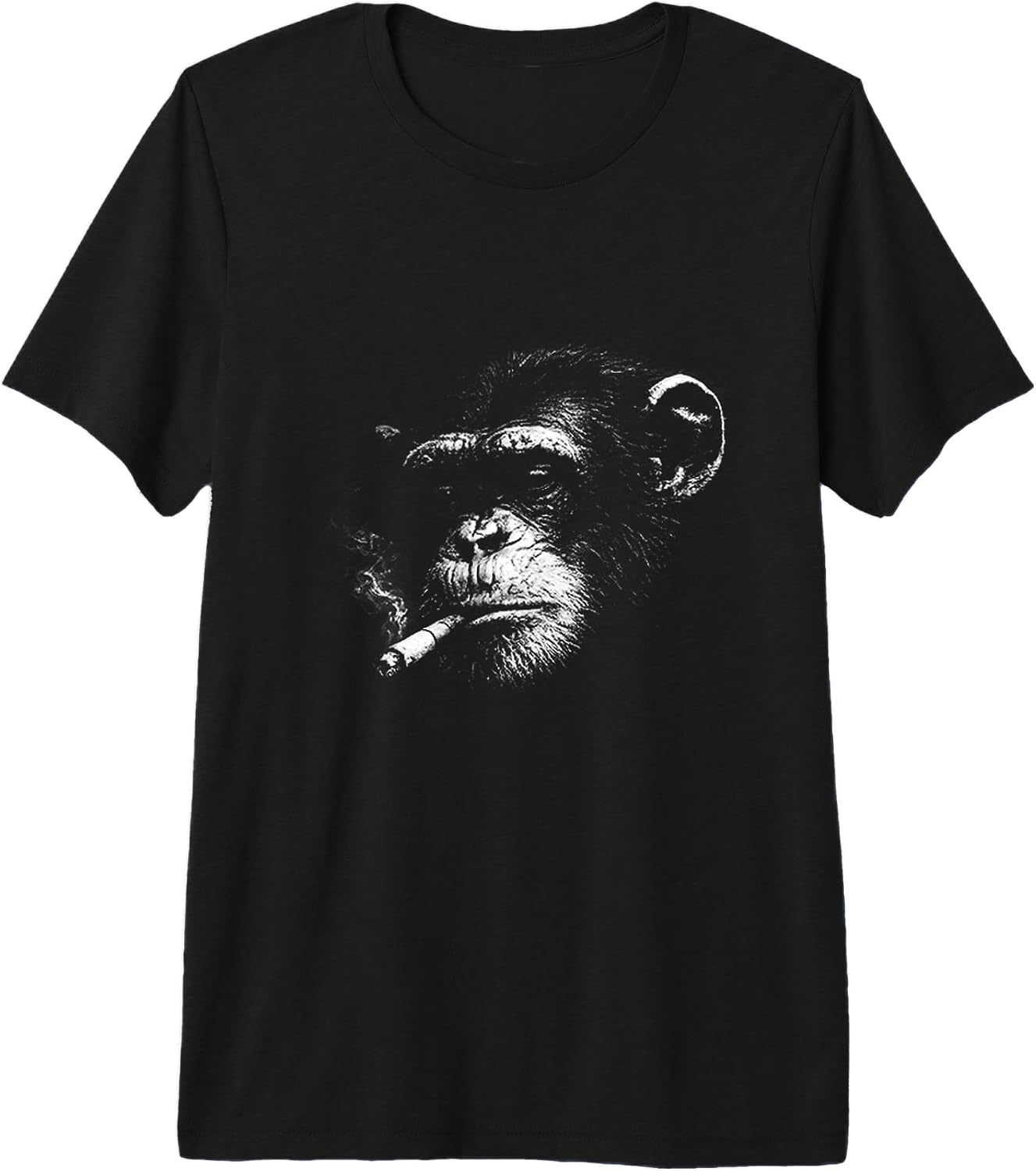 Vintage Funny Smoking Chimp Meme Art For Men Women - Adult & Kids T-Shirts, Sweatshirts & Hoodies apparel design preview 1
