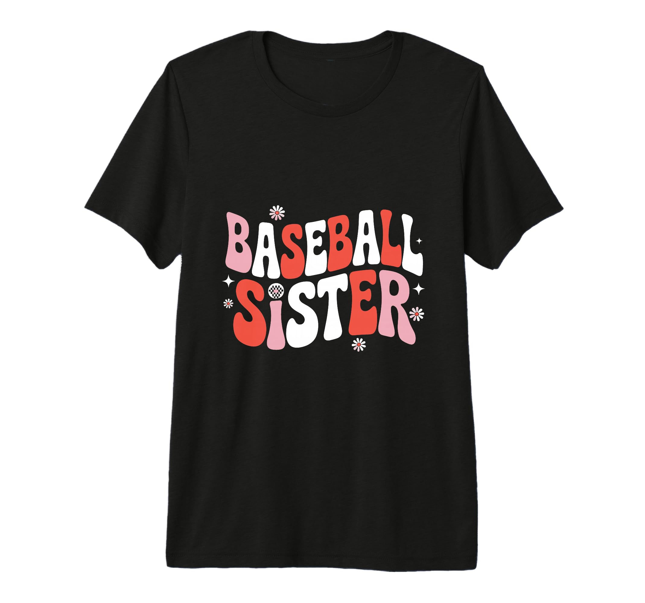 Baseball Sister Groovy Sports Little T-Shirt - Casual Everyday Wear Unisex - T-Shirt, Sweatshirt, Hoodie