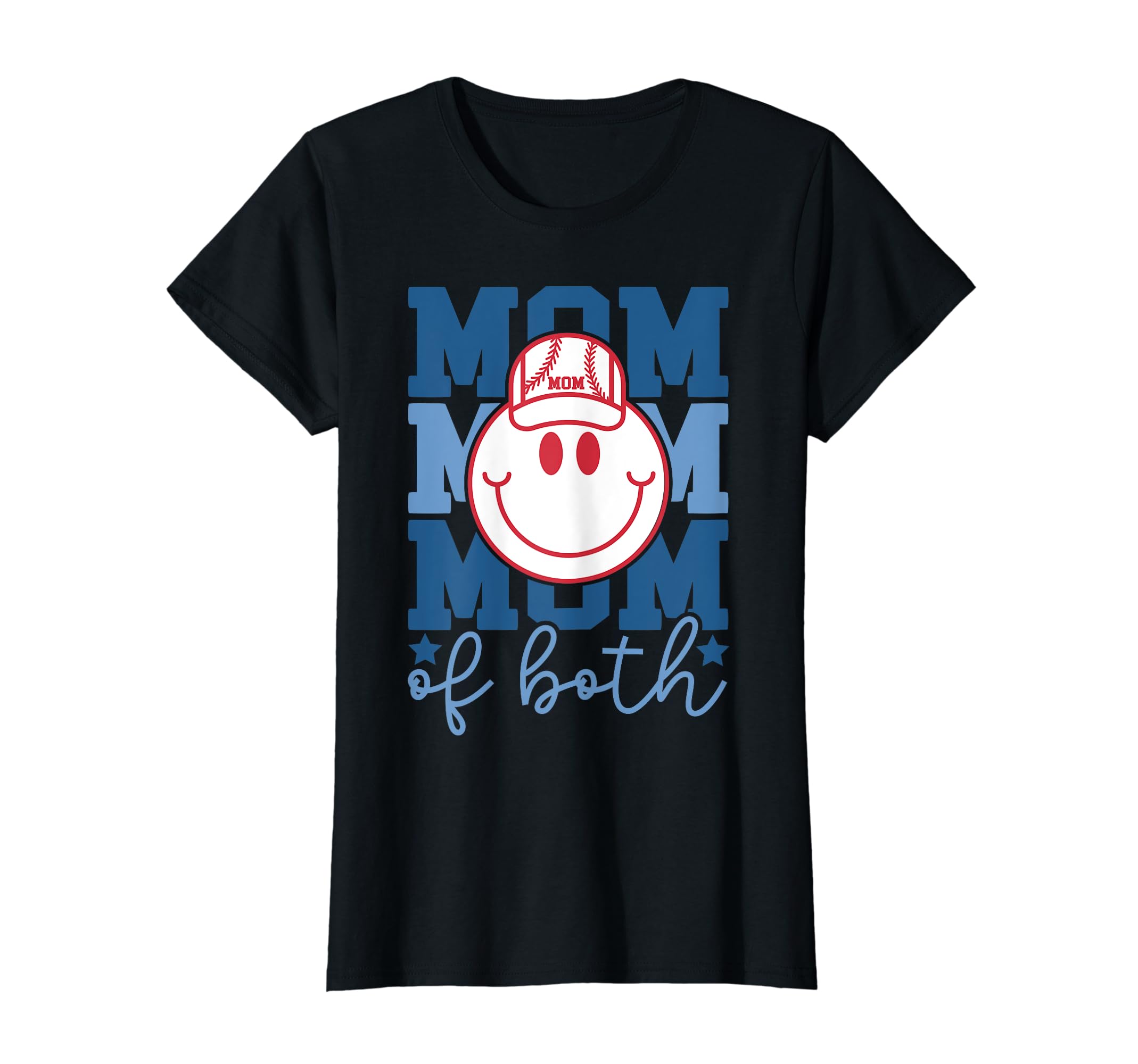 Womens Mom Both Softball Baseball Mama T-Shirt - Fun Novelty Design Unisex - T-Shirt, Sweatshirt, Hoodie