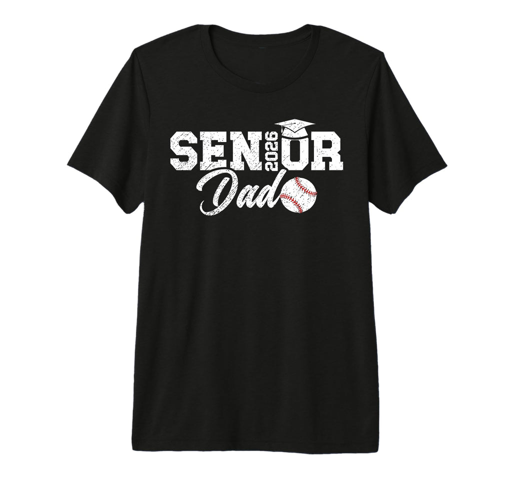 Mens Baseball Senior Dad Senior T-Shirt - Fun Novelty Design for Adults - T-Shirt, Sweatshirt, Hoodie