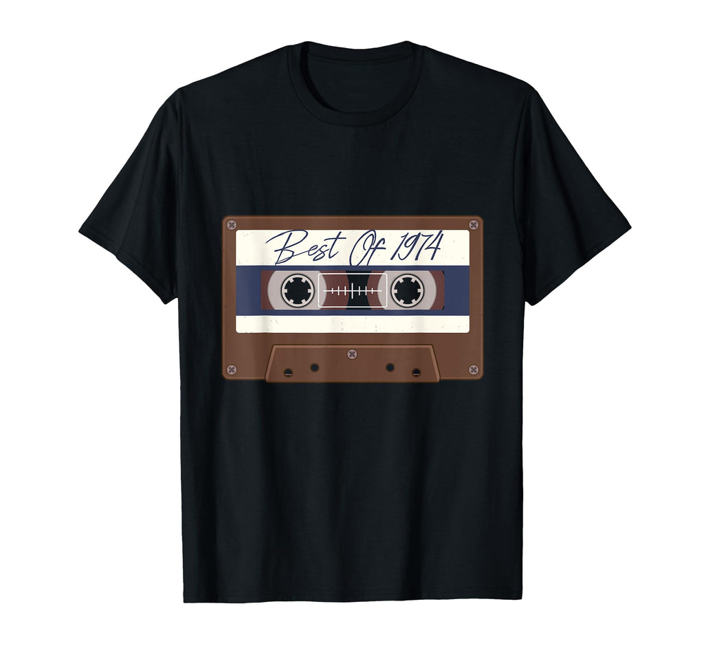 Cassette Tape 1974 Birthday Gift T-Shirt - Streetwear Style Men Women - T-Shirt, Sweatshirt, Hoodie
