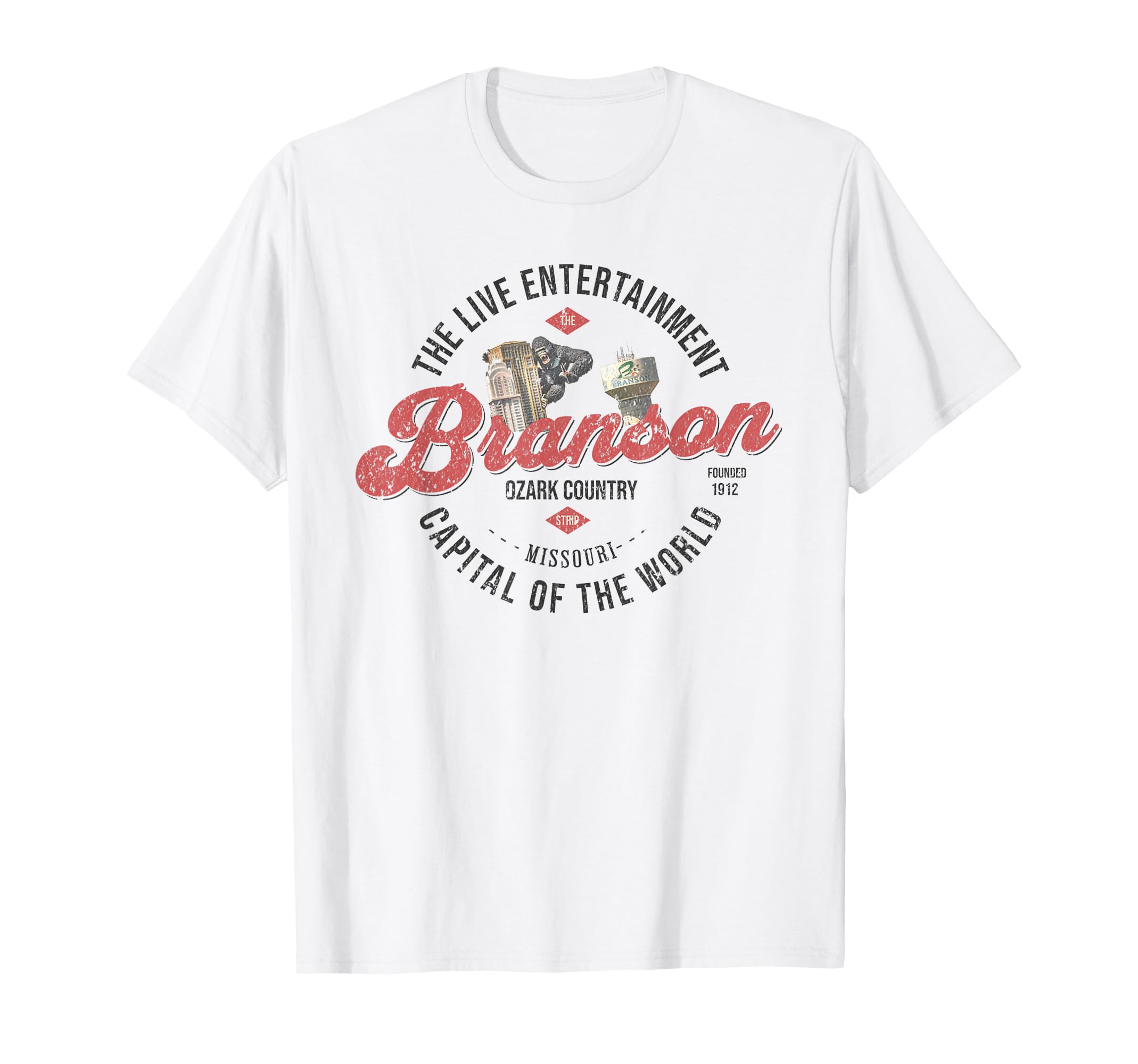 Branson Mo Live Entertainment T-Shirt - Custom Art Print for Adults - T-Shirt, Sweatshirt, Hoodie