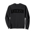 Anderson Distressed Black Varsity Sweatshirt - Graphic Print Men Women - T-Shirt, Sweatshirt, Hoodie