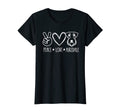 Peace Love And Airedale Terrier Dogs T-Shirt - Custom Art Print Men Women - T-Shirt, Sweatshirt, Hoodie