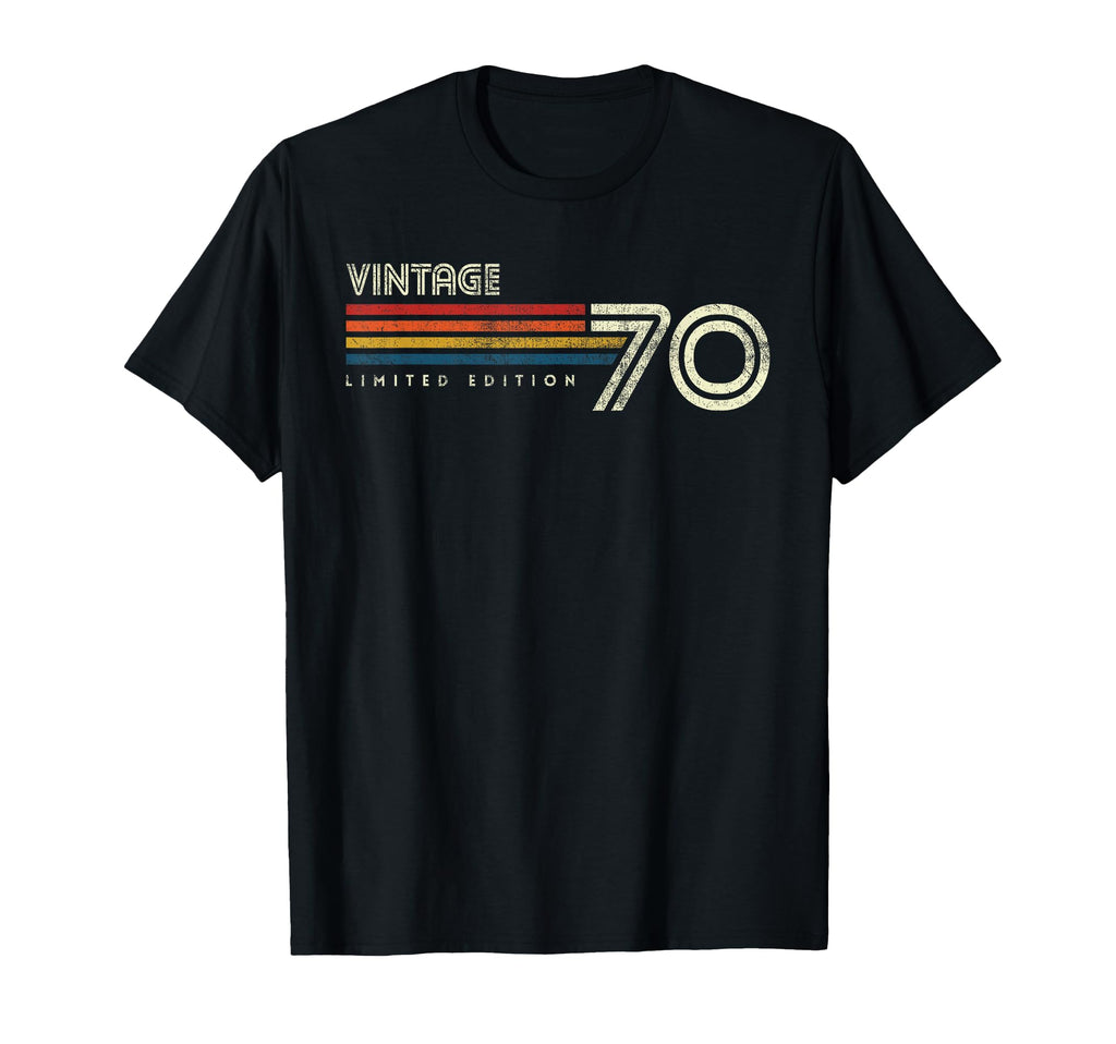 1970 Chest Stripe Birthday T-Shirt - Graphic Print for Adults - T-Shirt, Sweatshirt, Hoodie