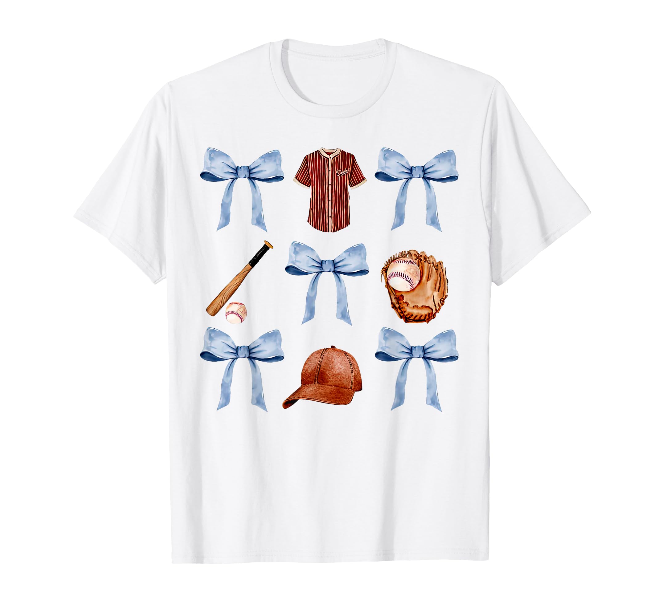 Baseball Coquette Bow Mothers Day T-Shirt - Trendy Graphic for Adults - T-Shirt, Sweatshirt, Hoodie