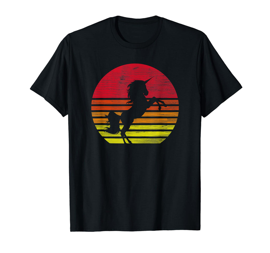 Unicorn Under Sunset Gift T-Shirt - Unique Graphic Men Women - T-Shirt, Sweatshirt, Hoodie