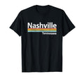 Nashville Tennessee Worn Stripes T-Shirt - Trendy Graphic for Adults - T-Shirt, Sweatshirt, Hoodie