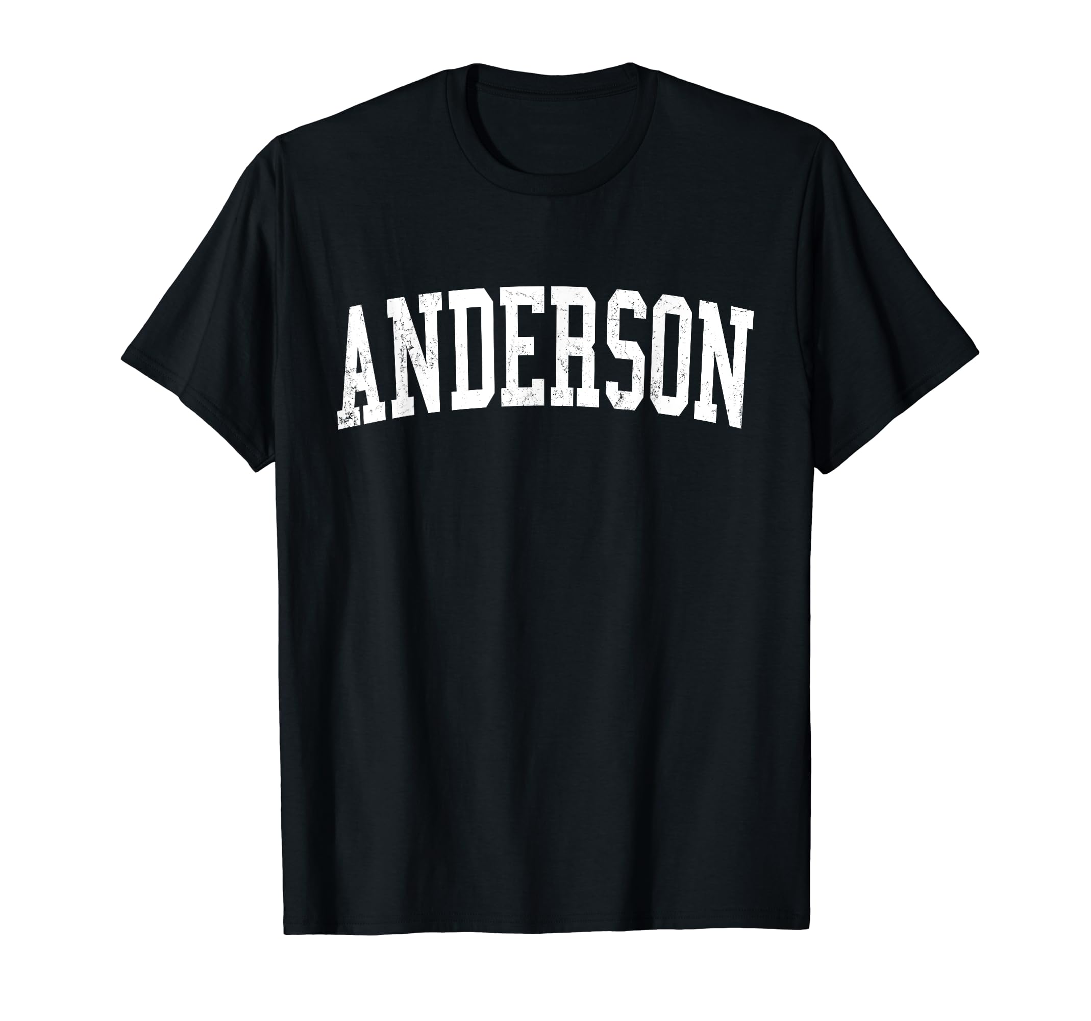 Anderson Ca Distressed White Varsity T-Shirt - Novelty Apparel Men Women - T-Shirt, Sweatshirt, Hoodie