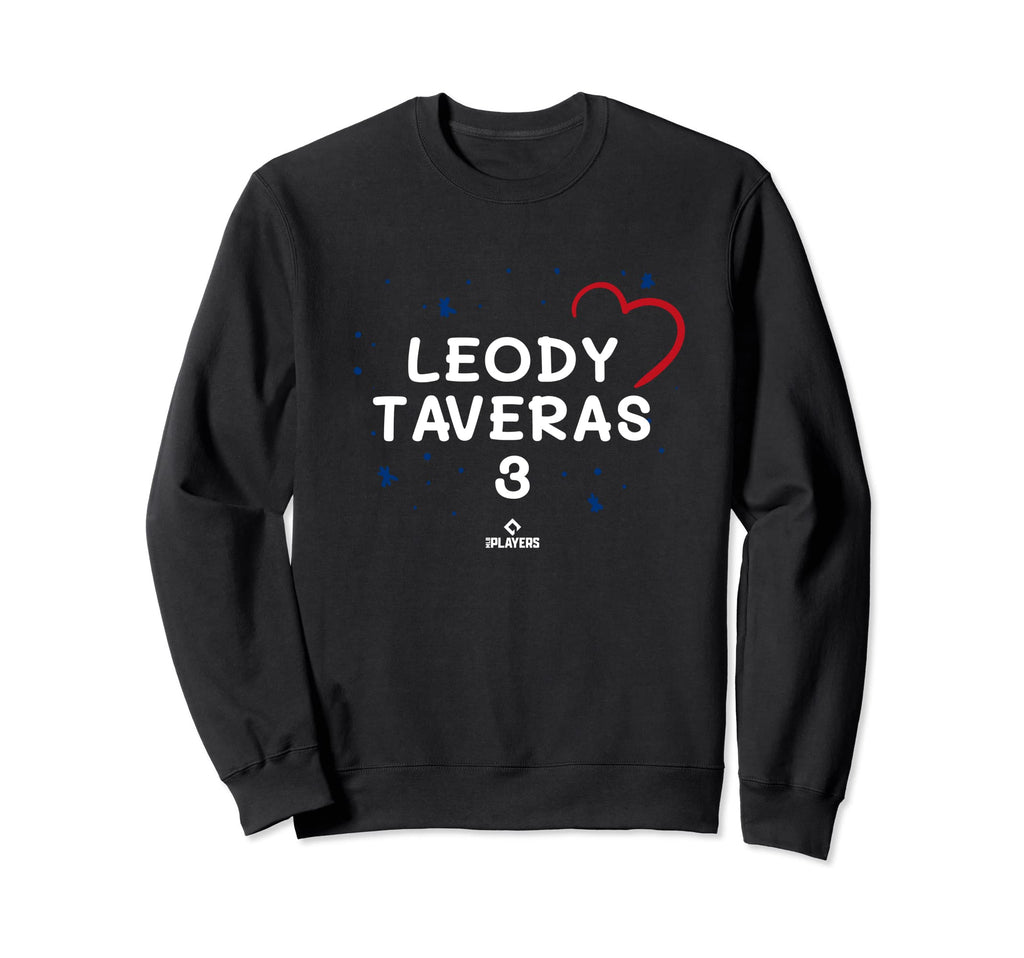 Leody Taveras Heart Texas Sweatshirt - Fun Novelty Design Men Women - T-Shirt, Sweatshirt, Hoodie