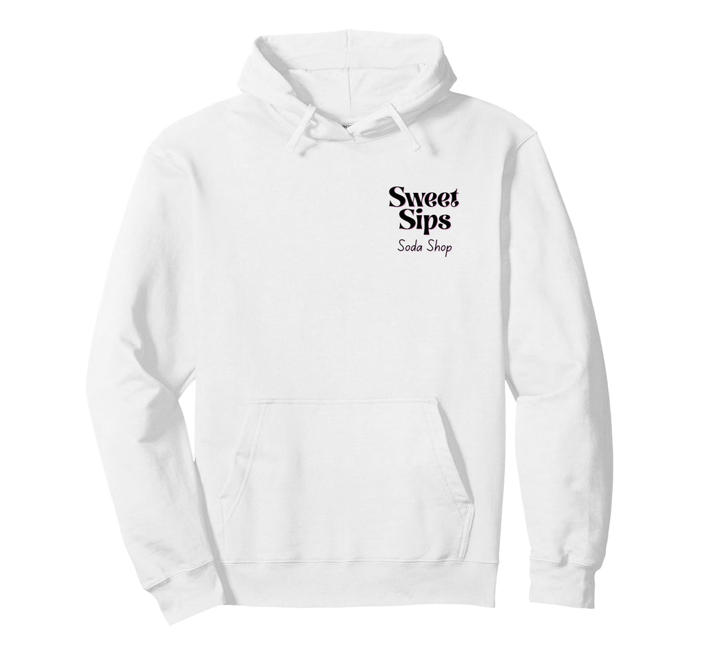 Sweet Sips Soda Shop Hoodie - Aesthetic Graphic for Adults - T-Shirt, Sweatshirt, Hoodie