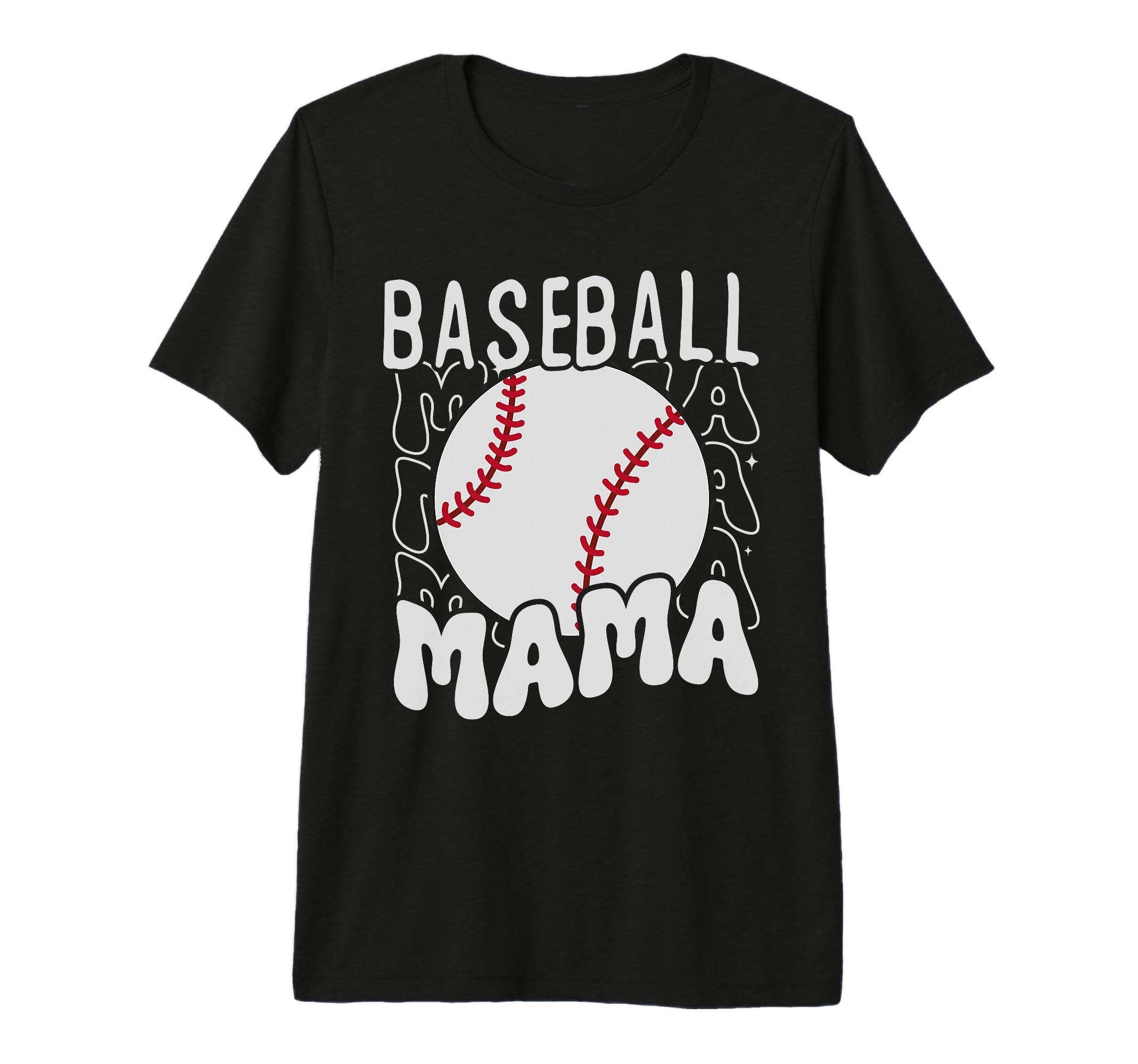 Groovy Baseball Mama Baseball Sons T-Shirt - Minimalist Print Men Women - T-Shirt, Sweatshirt, Hoodie