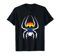 Skull Spider Gay Pride Lgbt Q Rainbow T-Shirt - Novelty Apparel for Adults - T-Shirt, Sweatshirt, Hoodie