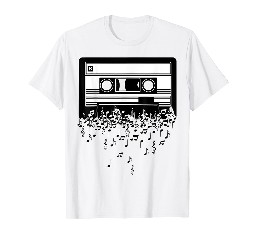 Cassette Music Notes Cassette Tape T-Shirt - Streetwear Style for Adults - T-Shirt, Sweatshirt, Hoodie
