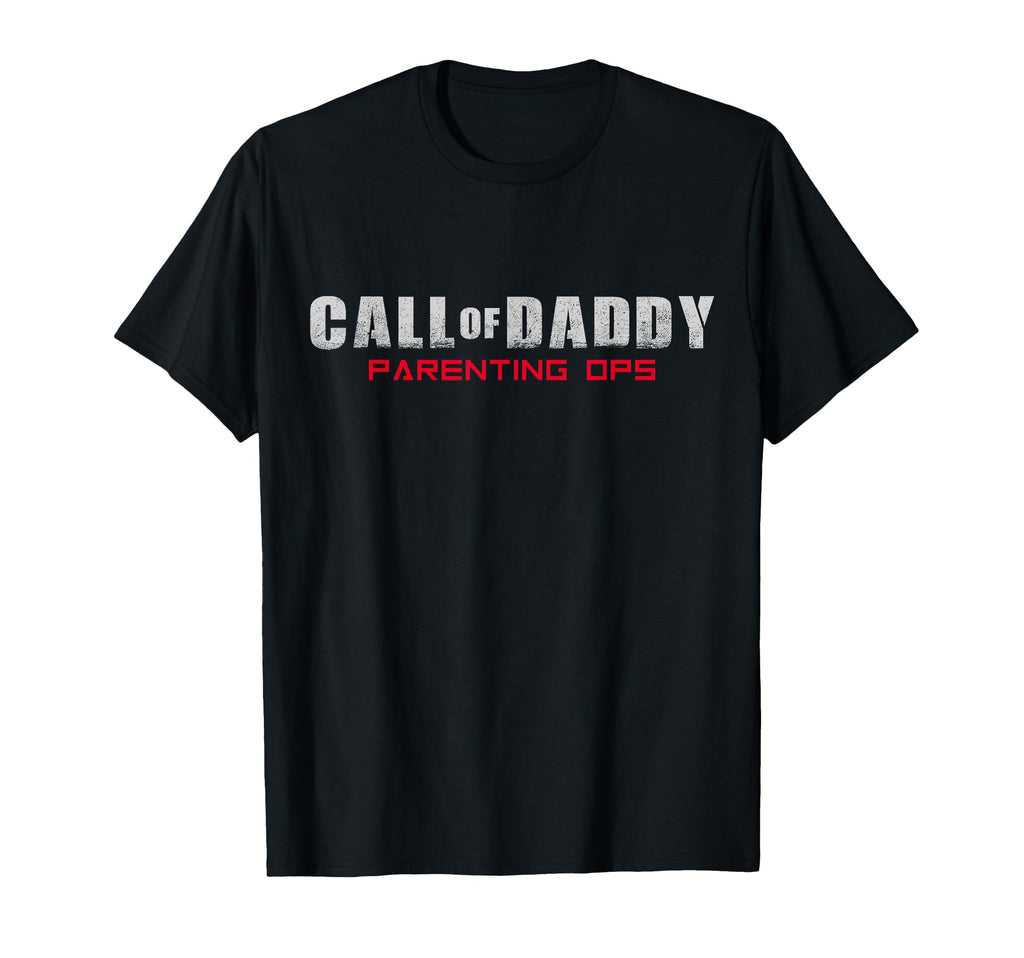Call Daddy Parenting Ops Red Fathers T-Shirt - Novelty Apparel for Adults - T-Shirt, Sweatshirt, Hoodie