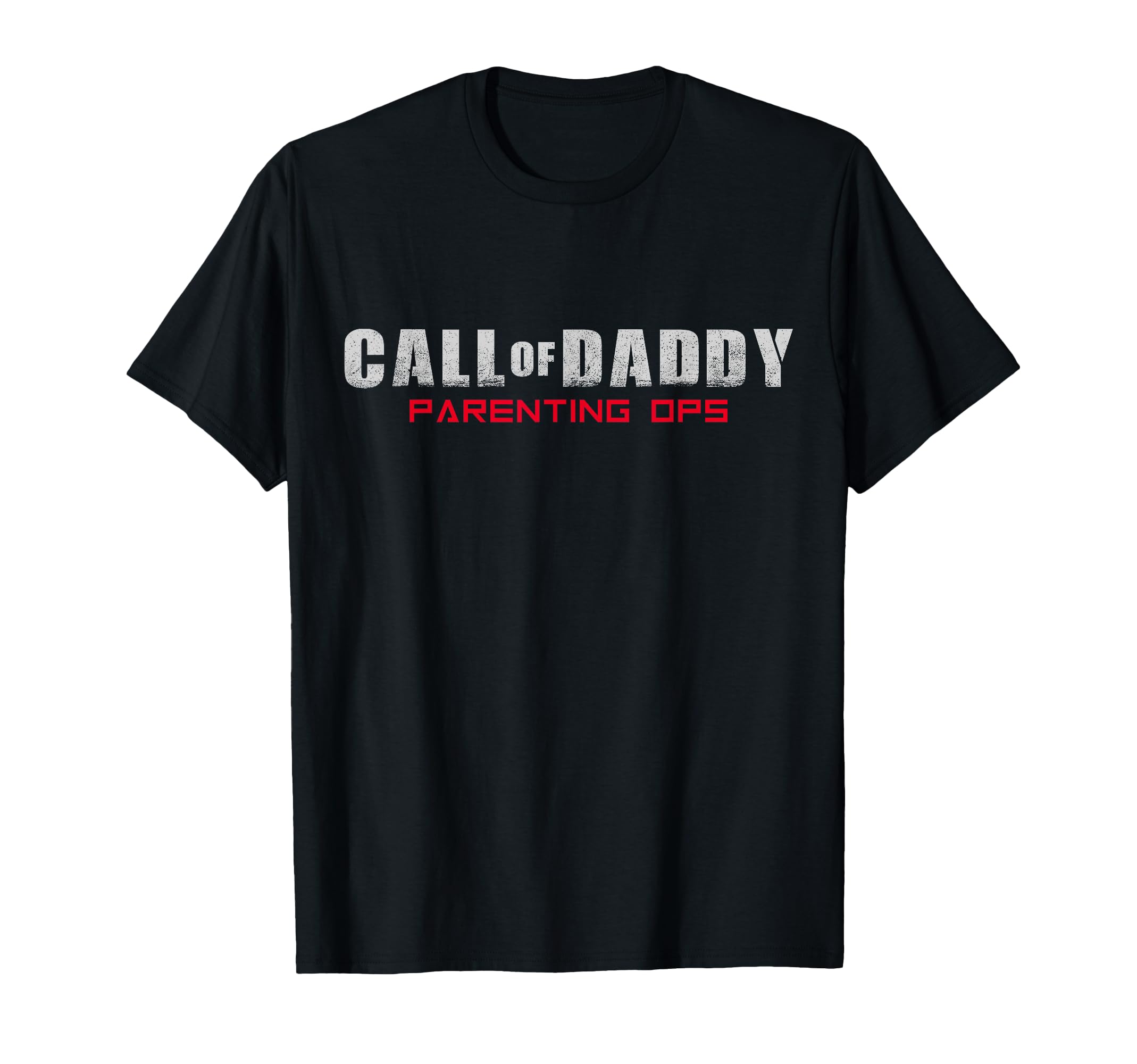 Call Daddy Parenting Ops Red Fathers T-Shirt - Novelty Apparel for Adults - T-Shirt, Sweatshirt, Hoodie