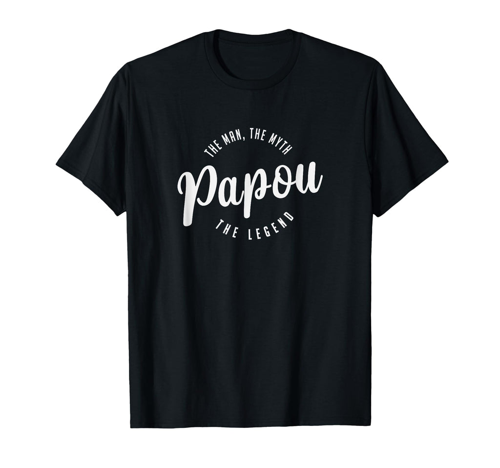 Papou Myth Legend Distressed T-Shirt - Trendy Graphic for Adults - T-Shirt, Sweatshirt, Hoodie