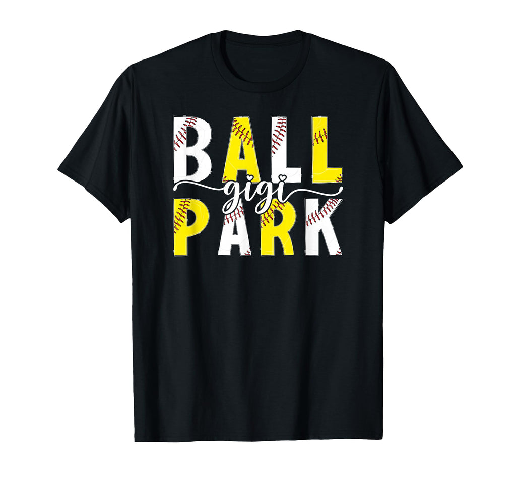 Ballpark Gigi Grandma Softball Baseball T-Shirt - Graphic Print Men Women - T-Shirt, Sweatshirt, Hoodie