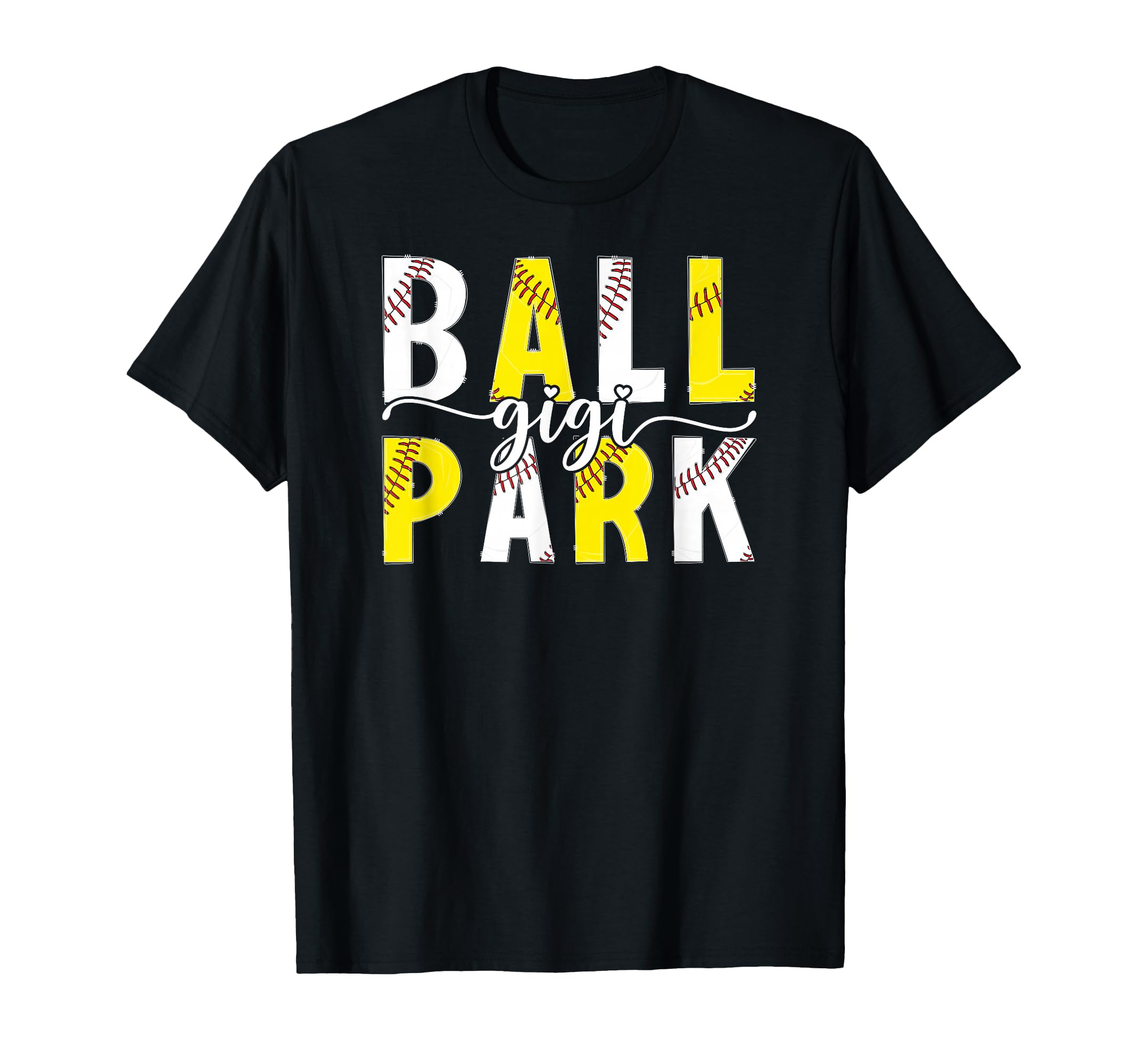 Ballpark Gigi Grandma Softball Baseball T-Shirt - Graphic Print Men Women - T-Shirt, Sweatshirt, Hoodie