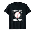 Im Just Here Snackd Funny Baseball T-Shirt - Streetwear Style Unisex - T-Shirt, Sweatshirt, Hoodie