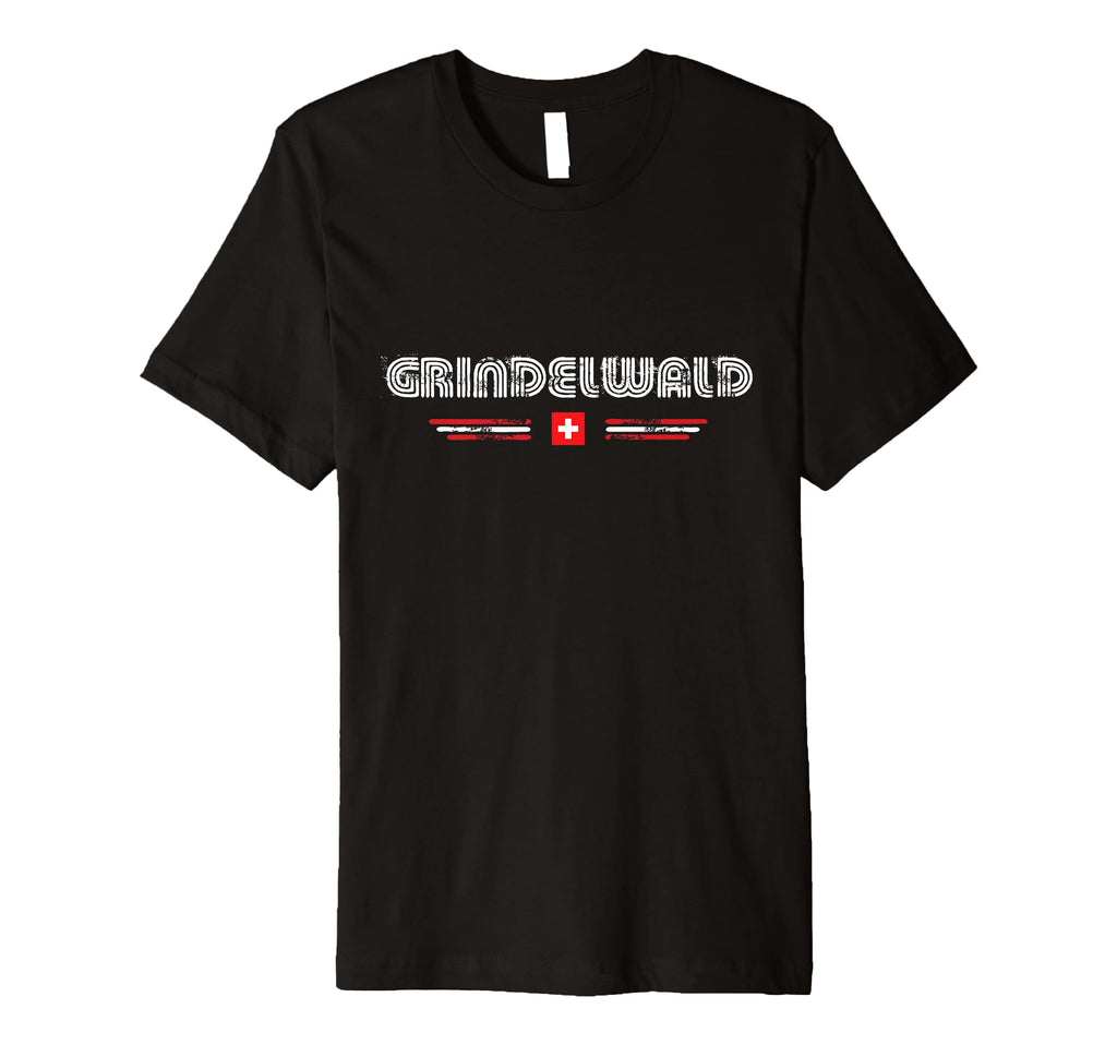 Grindelwald Switzerland 70S 80S Type T-Shirt - Fun Novelty Design Men Women - T-Shirt, Sweatshirt, Hoodie