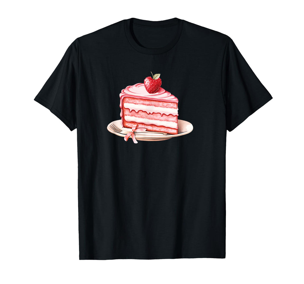 Coquette Strawberry Cake Girlcore Y2K T-Shirt - Trendy Graphic Men Women - T-Shirt, Sweatshirt, Hoodie