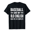 Baseball And My Old English Mama Dog T-Shirt - Trendy Graphic for Adults - T-Shirt, Sweatshirt, Hoodie