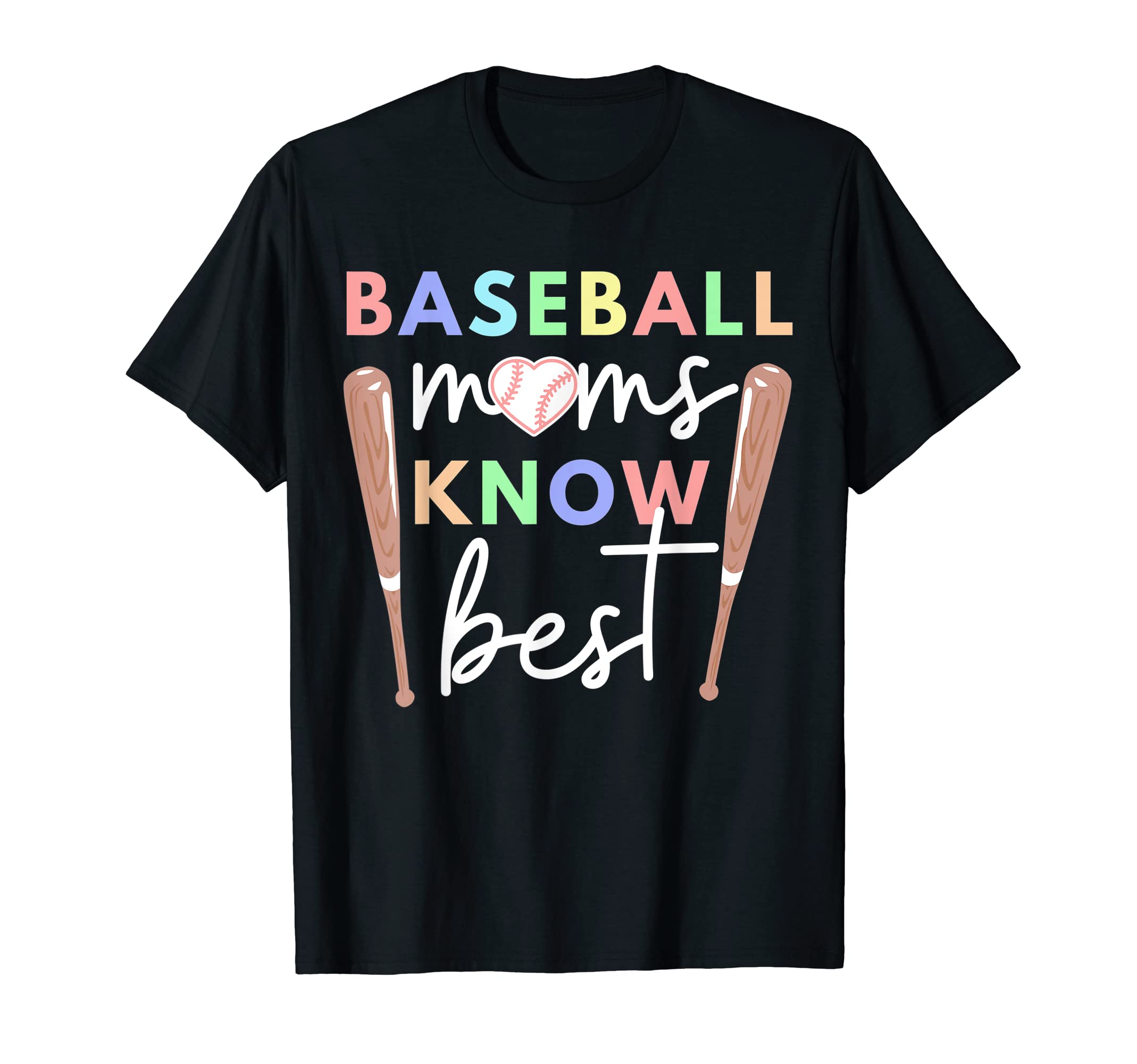Baseball Moms Know Best Mothers T-Shirt - Aesthetic Graphic Men Women - T-Shirt, Sweatshirt, Hoodie